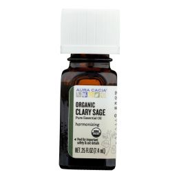 Aura Cacia - Organic Essential Oil - Clary Sage - .25 oz