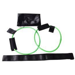 Color: Green 30 pounds - Latex Material Yoga Fitness Belt Foot Pedal Tension Rope Home Exercise Fitness Equipment Home Workout Resistance Bands