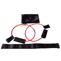 Color: Red 20 pounds - Latex Material Yoga Fitness Belt Foot Pedal Tension Rope Home Exercise Fitness Equipment Home Workout Resistance Bands