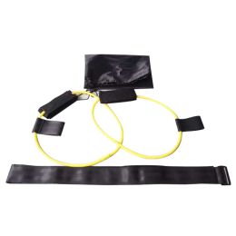 Color: Yellow 15 pounds - Latex Material Yoga Fitness Belt Foot Pedal Tension Rope Home Exercise Fitness Equipment Home Workout Resistance Bands