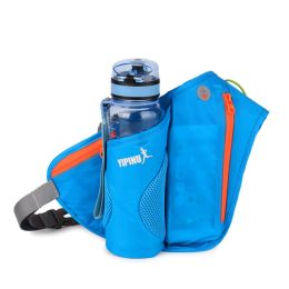 Sports Waist Bag Outdoor Cycling Mountaineering Bag Water Bottle Bag Belt Bag - Blue