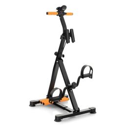 Foldable Exercise Bikes Pedal Exerciser for Seniors - Yellow & Black - Pedal Exerciser