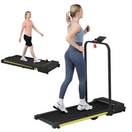 Treadmill-Walking Pad-Under Desk Treadmill 0.6-7.6MPH 2.5HP 2 in 1 Folding Treadmill-Treadmills for Home and Office - as Pic