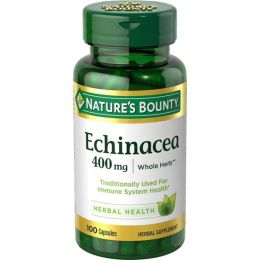 Nature's Bounty Echinacea Whole Herb Capsules;  400 mg;  100 Count - Nature's Bounty