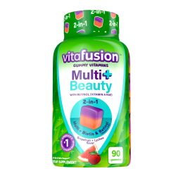 Vitafusion Multi+ Beauty 2-in-1 Benefits & Flavors Daily Multivitamin;  90 Count - Vitafusion