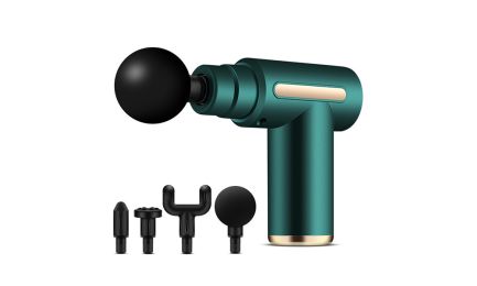 Mini Powerful Deep Tissue Muscle Relax Massager Fascia Gun Drill - Green