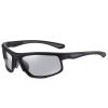 Sports Sunglasses Polarized Photochromic Night Vision Sunglasses - Black frame discoloration