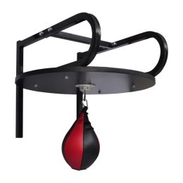 Speed Ball Platform Set Bracket Swivel Punch Bag - Black