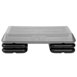 Original Aerobic Platform â€“ Circuit Size Grey Aerobic Platform and Four Original Black Risers Included - Gray