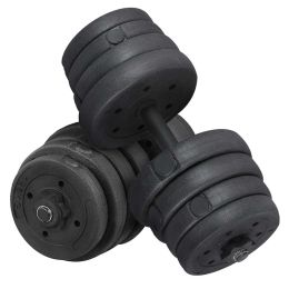 Adjustable Dumbbell Set for Home and Gym Exercise, Black, - 66