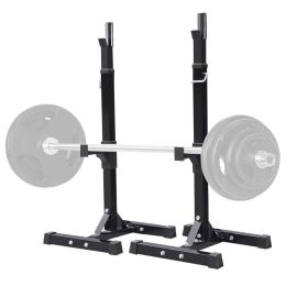 Standard Adjustable Portable Power Weight Rack, Black - Black