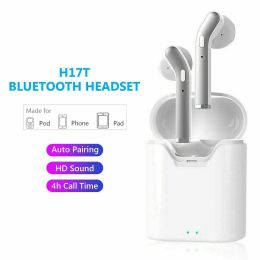 Bluetooth 5.0 Earbuds Headphones Wireless Noise Cancelling In-Ear Waterproof - White