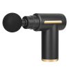 Percussion Massage Gun USB Type C Rechargeable Deep Tissue Vibration Massager - Black