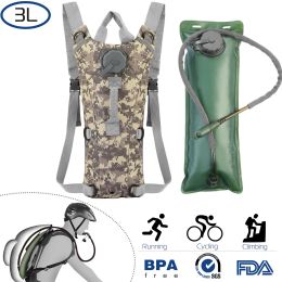 Tactical Hydration Pack 3L Water Bladder Adjustable Water Drink Backpack - ACU - 3L