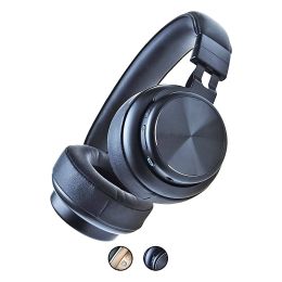 Bluetooth Wireless 5.0 USB Over Head Ear Stereo Headphone Noise Cancelling Headset Mic Gaming 5 Core Ratings (Black) - Black