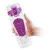 Fruit Infuser Water Bottle 32OZ Juice Shaker Sport w/ Flip Top Lid Anti-Slip Grips For Office Home Sport Running Walking Hiking - Purple