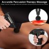 Percussion Massage Gun USB Type C Rechargeable Deep Tissue Vibration Massager - Black